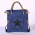 Women Canvas Tote Bag With Pu Leather strap.